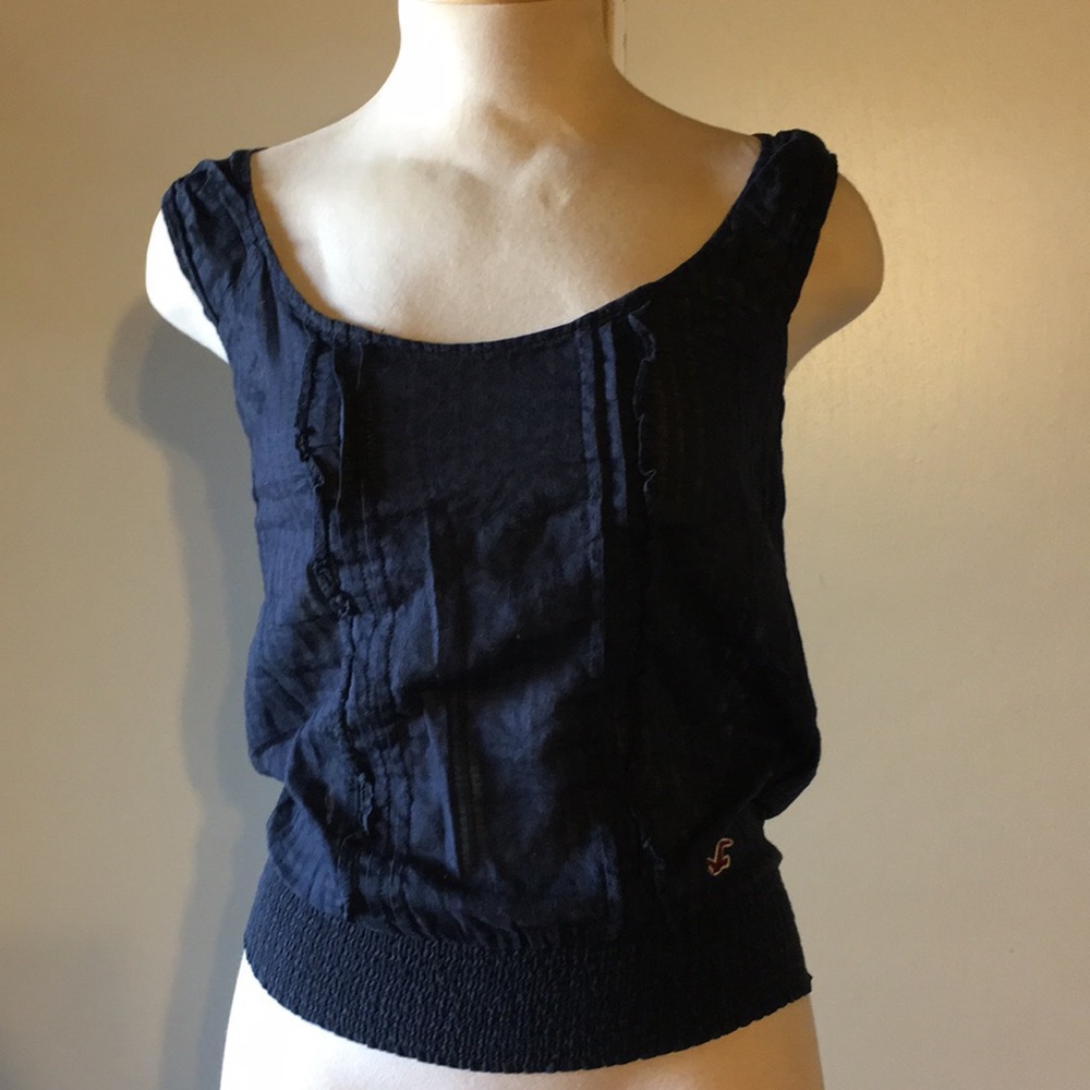 Hollister Navy Blue Scoop Neck Tank Top